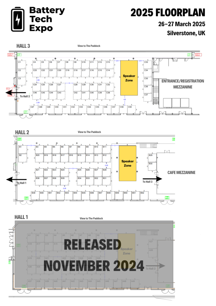 2025 Floorplan Battery Tech Expo